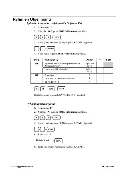 ER-230 KÃ¤yttÃ¶ohje - Kassatiimi