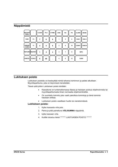 ER-230 KÃ¤yttÃ¶ohje - Kassatiimi