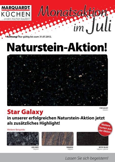 Naturstein-Aktion!