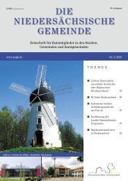 DNG - Heft 3/2006 - Niedersächsischer Städte- und Gemeindebund