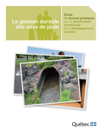 La gestion durable des eaux de pluie - Affaires municipales, rÃ©gions ...