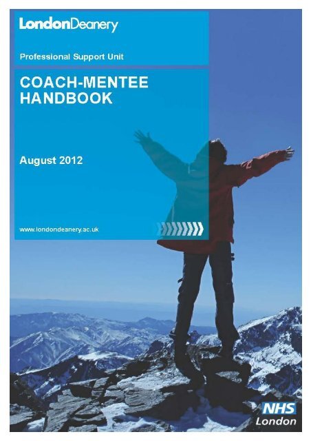 Coach-Mentee Handbook - Mentoring - London Deanery