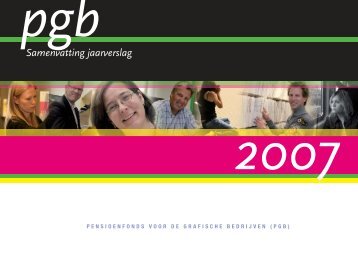 Jaarverslag PGB 2007