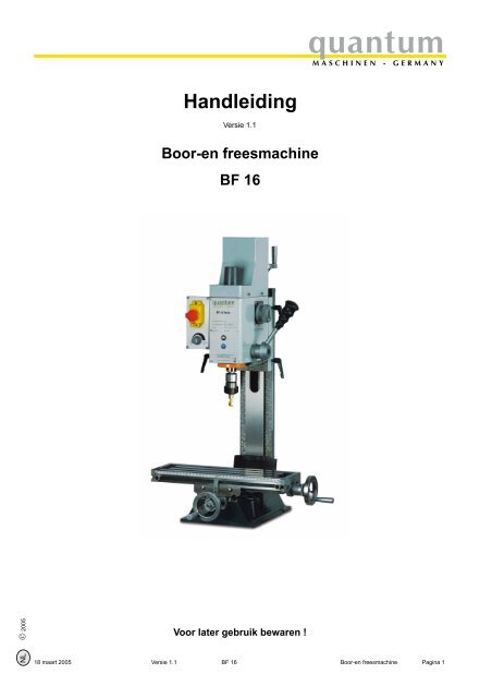 quantum - VDH Machines & Gereedschappen B.V.