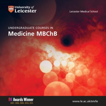 Download a brochure - University of Leicester