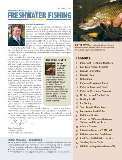 the 2010 digest - New Hampshire Fish and Game Department