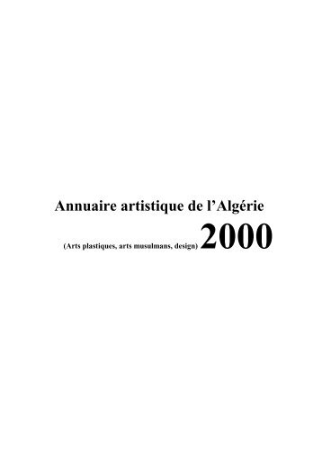 Annuaire artistique de l'AlgÃ©rie - Founoune