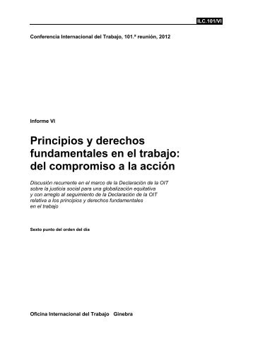 Principios y derechos fundamentales en el trabajo - International ...