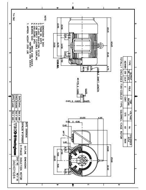Teco Westinghouse Motor Company, Teco 3 Phase Induction Motor Wiring Diagram