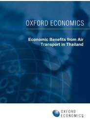 Economic Benefits from Air Transport in Thailand - Benefits of Aviation