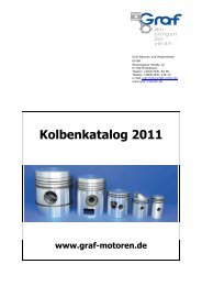 Kolbenkatalog 2011 - Graf Motoren und Motorenteile GmbH