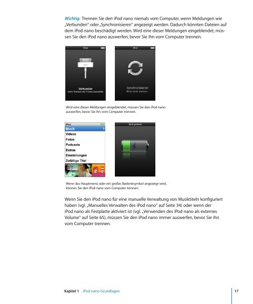 iPod nano Benutzerhandbuch - Support  - Apple
