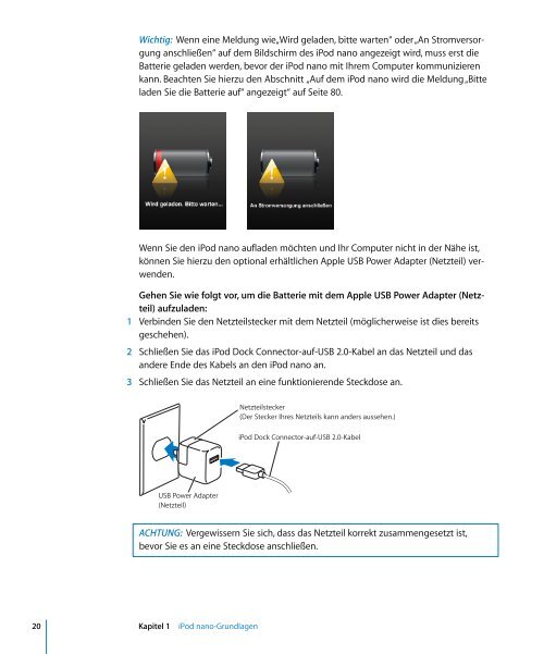 iPod nano Benutzerhandbuch - Support  - Apple