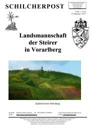 Schilcherpost Ausgabe 3_2012 - Landsmannschaft der Steirer in ...