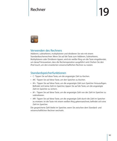 iPod touch Benutzerhandbuch - Support  - Apple