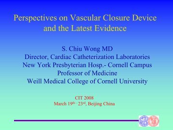 Perspectives on Vascular Closure Device and the Latest Evidence