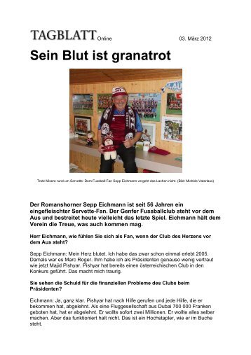 2012 - Sepp Eichmann: Sein Blut ist granatrot - Super Servette