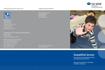 Gewaltfrei lernen - Unfallkasse NRW