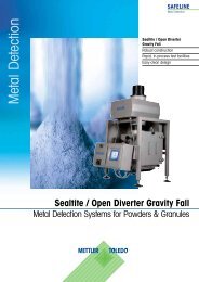 Sealtite / Open Diverter Gravity Fall - METTLER TOLEDO