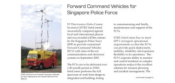 Forward Command Vehicles for Singapore Police ... - ST Electronics