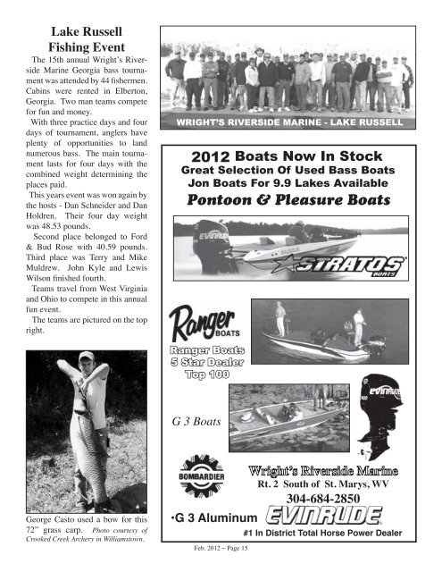 Issue 215 February 2012 - Wvasportsman.net