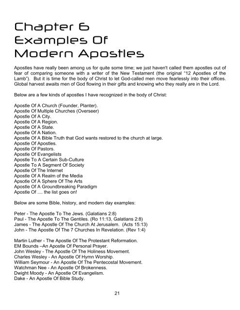 Apostolic Alignment - FaithSite.com