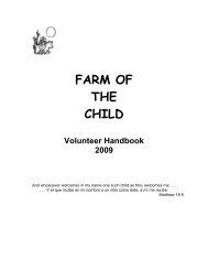 NEW VOLUNTEER HANDBOOK 2009.pdf - Farm of the Child