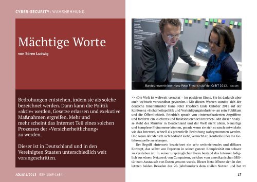 Cyber-Security - Adlas - Magazin fÃ¼r Sicherheitspolitik