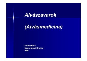 Inszomnia - PTE KK Neurológiai Klinika