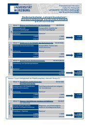 Studienverlaufsplan - Lehrstuhl für Grundschulpädagogik und ...