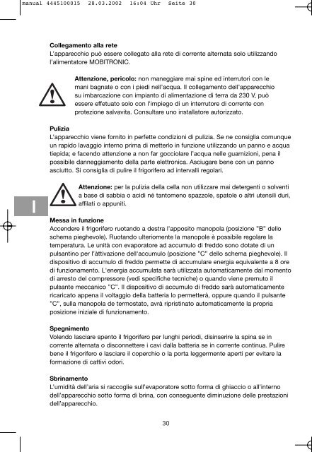 Instrucciones de uso - Waeco