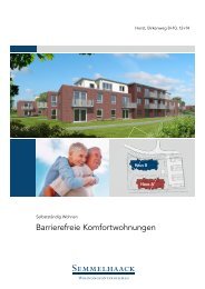 Barrierefreie Komfortwohnungen - Semmelhaack