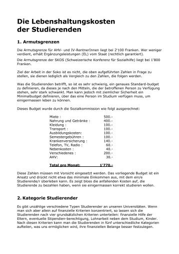 Zusammenfassung SOKO-Papier als Grundlage ... - VSS-UNES-USU