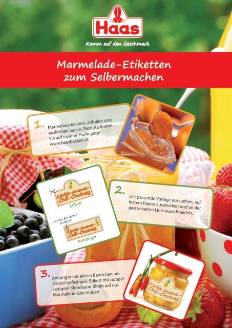Anleitung Marmelade-Etiketten zum Selbermachen