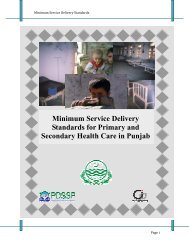 Minimum Service Delivery Standards for Primary and Secondary ...