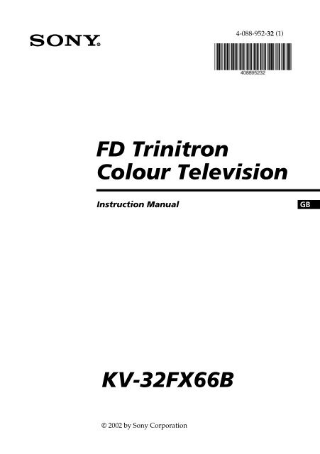 FD Trinitron Colour Television KV-32FX66B