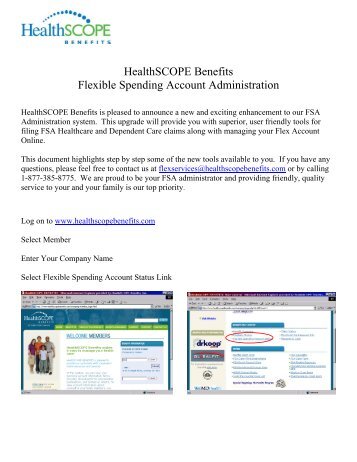 fsa login info - HealthSCOPE Benefits
