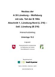 Unterlage 19.2: Artenschutzbeitrag - Niedersachsen