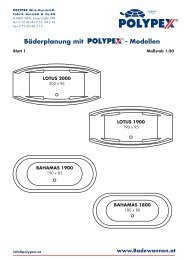 Planungen Badewannen neu - Polypex