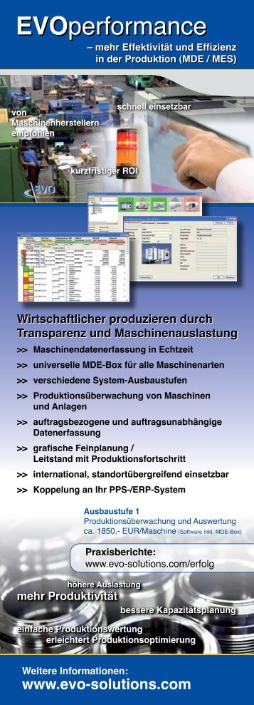 EVOperformance EVOperformance - EVO Informationssysteme GmbH