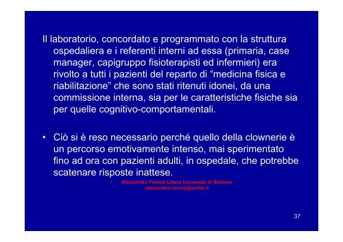 PerchÃ¨ i Clown e gli anziani