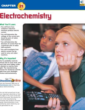 Chapter 21: Electrochemistry