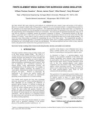 FINITE ELEMENT MESH SIZING FOR SURFACES USING SKELETON
