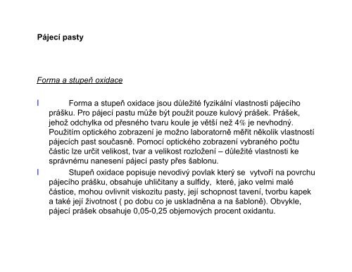 PropojovÃƒÂ¡nÃƒÂ­ v elektronice Ã¢Â€Â“ elektrickÃƒÂ© spoje - UMEL