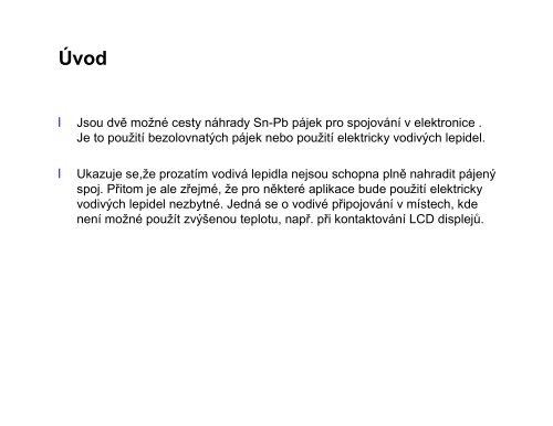 PropojovÃƒÂ¡nÃƒÂ­ v elektronice Ã¢Â€Â“ elektrickÃƒÂ© spoje - UMEL