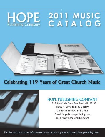Choral Music - Hope Publishing Company