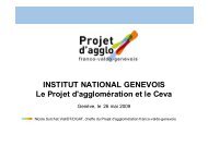 Présentation type du Projet d'agglomération - Grand Genève