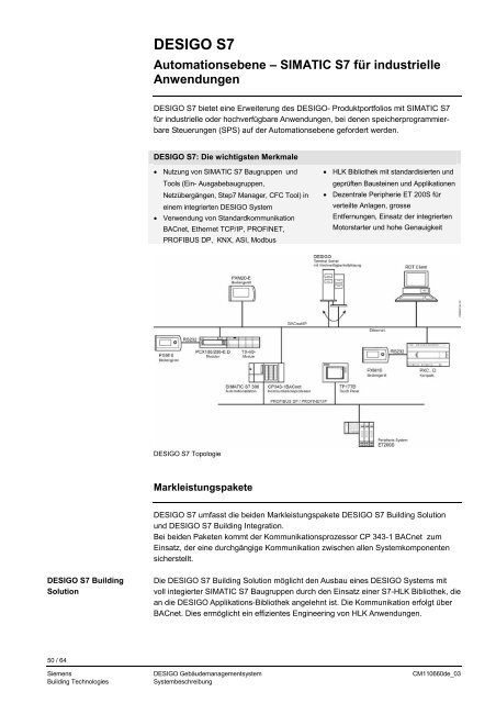 Desigo-Gebäude - Bacnet Interest Group Europe ev