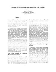 Engineering of Unstable Requirements Using Agile Methods