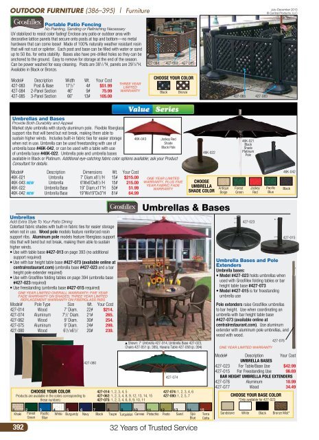 Outdoor Furniture - Central Restaurant Products